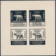 ** 1960 Római Olimpia Vágott Emlékív - Other & Unclassified