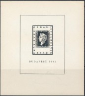 (*) 1941 Száz éves A Levélbélyeg Emlékív Vízjellel (20.000) - Sonstige & Ohne Zuordnung