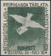 ** 1937/3b BélyeggyÅ±jtÅ‘k Lapja Propaganda Tárlata Emlékblokk (6.500) - Other & Unclassified