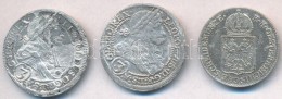 Ausztria 1698IA 3kr Ag 'I. Lipót' (1,4g) + 1703IA 3kr Ag 'I. Lipót' (1,1g) + 1849A 6kr Ag... - Unclassified