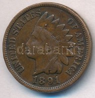 Amerikai Egyesült Államok 1891. 1c Br 'Indián' T:2 Ph.
USA 1891. 1 Cent Br 'Indian' C:XF Edge... - Unclassified