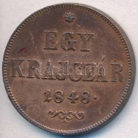 1848. 1kr Cu T:1-,2 
Adamo B1 - Ohne Zuordnung