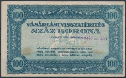 ~1920. 100K 'Vásárlási Visszatérítés' 'Magyar Cserkészet TermelÅ‘... - Ohne Zuordnung