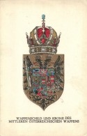 ** T2 Wappenschild Und Krone Des Mittleren Österreichischen Wappens / K.u.K. Coat Of Arms And Crown,... - Non Classificati
