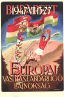 ** T2/T3 1947 Budapest, Európai Vasutas Labdarúgó Bajnokság. Vasutas Sport... - Non Classificati