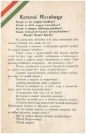 ** T4 Katonai Hiszekegy. FelelÅ‘s Kiadó Szabó Péter, Debrecen / Hungarian Patriotic /... - Non Classificati