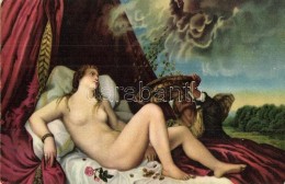 * T2 'Danae' / Nude Lady, Erotic Art Postcard, Stengel & Co. No. 29763. Litho S: Tiziano - Ohne Zuordnung