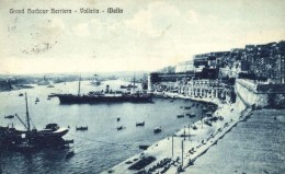 * T2/T3 Valletta, Grand Harbor Barriera, Port, Steamships (Rb) - Non Classés
