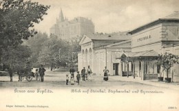 ** T2 Teplice, Teplitz-Schönau; Stephansbad, Steinbad, Gymnasium / Spas, Grammar School - Unclassified