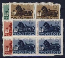 ** 1946 Bélyegjubileum Sor Négyestömbben (4800) - Altri & Non Classificati