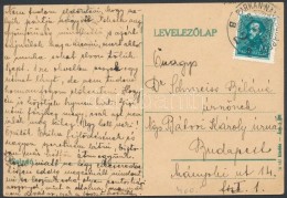 1934 LevelezÅ‘lap 'PÁRKÁNY-NÁNA-BUDAPEST' Vasúti Mozgóposta... - Other & Unclassified