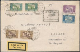 1926 (16. Díjszabás) Légiposta Levél Zágrábba / Airmail Cover Budapest -... - Other & Unclassified