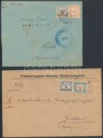 1923-1924 2 Db Levél Hivatalos Bélyegekkel 'PILISBOROSJENÅ' + 'HANT'... - Other & Unclassified