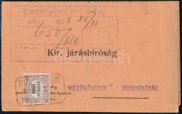 1923 Kézbesítési Bizonyítvány Hivatalos 1.000f... - Sonstige & Ohne Zuordnung