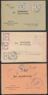 1921-1924 3 Db Kézbedítési Igazolvány Hivatalos Bélyegekkel A 2., 3. és... - Sonstige & Ohne Zuordnung