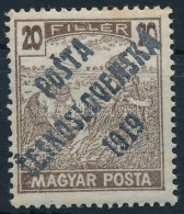 ** Posta Ceskoslovenska 1919 Magyar Posta 20f Garancia Nélkül (**1.950.000) - Other & Unclassified