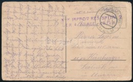 1918 Tábori Posta Képeslap 'KuK IMPROV RES SPITAL 2 DER 4 ARMEE CHELM' + 'EP CHOLM' - Sonstige & Ohne Zuordnung