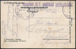 1917 Szabályellenesen Tábori Posta Célra Felhasznált Gyermekposta Képeslap - Sonstige & Ohne Zuordnung