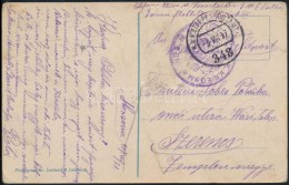 1917 Képeslap / Postcard 'K.U.K. KRIEGSMARINE S.M.S. TULLN' + 'FP 343' - Sonstige & Ohne Zuordnung