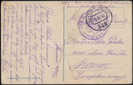 1917 Képeslap / Postcard 'K.U.K. KRIEGSMARINE S.M.S. TULLN' + 'FP 343' - Other & Unclassified