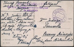 1917 Tábori Posta Képeslap 'K.u.k. Kreiskommandos Belgrad' + 'EP BELGRAD/II B' - Altri & Non Classificati