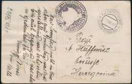 1917 Képeslap Levél Albániából  / Postcard From Albania 'EP SCUTARI (SCHODRA) B' - Other & Unclassified