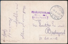 1916 Cenzúrás Tábori Posta Képeslap 'FELDPOST MIL.MISS. A.O.K 4' - Sonstige & Ohne Zuordnung
