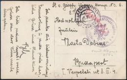 1916 Tábori Posta Képeslap 'K.u.K. EP OSCHKODRA' + 'K.u.K. LUFTFAHRTRUPPEN / FLEGERIGERKOMPAGNIE No... - Sonstige & Ohne Zuordnung