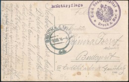 1914 Tábori Posta Képeslap 'K.u.K. Reserespital / Bruck A. Mur' - Altri & Non Classificati