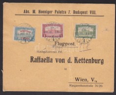 1918.jul. 8. Légi Levél Bécsbe 1K50f RepülÅ‘ Posta Bélyeggel / Mi 210 On Airmail... - Other & Unclassified