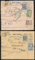 1917-1918 3 Db Csomagszállító Levél - Other & Unclassified