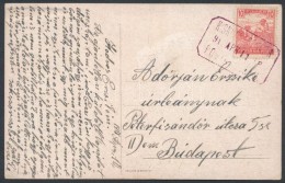 1917 Képeslap Piros KISKUNLACHÁZA Postaügynökségi Bélyegzéssel - Other & Unclassified