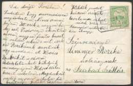 1909 Képeslap PUSZTASZENTIMRE Postaügynökségi Bélyegzéssel - Other & Unclassified