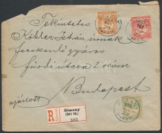 1901 Ajánlott Levél 3 SzínÅ± Bérmentesítéssel 'SIMONY' - Budapest - Other & Unclassified
