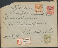 1901 Ajánlott Levél 3 SzínÅ± Bérmentesítéssel 'SIMONY' - Budapest - Sonstige & Ohne Zuordnung