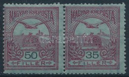 * 1913. Turul 50f Pár Benne 35/50f Tévnyomat / Mi. 121 Pair Including Mi. 120F 35f For 50f - Other & Unclassified