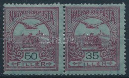 * 1913. Turul 50f Pár Benne 35/50f Tévnyomat / Mi. 121 Pair Including Mi. 120F 35f For 50f - Altri & Non Classificati