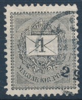 O 1898 1kr 11 1/2 Fogazással, Negatív Karc A ,,P' BetÅ± Fölött - Altri & Non Classificati