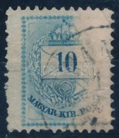 O 1881 Színesszámú 10kr Jobb Oldalon Durva Kopás - Other & Unclassified