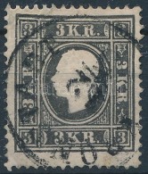 O 1858 3kr I. Fekete ,,KRONSTADT' - Altri & Non Classificati