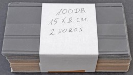 70 Db 15 X 5,8 Cm-es 2 Soros Fekete Stecklap - Altri & Non Classificati