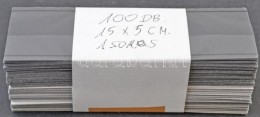 100 Db 15 X 5,5 Cm-es 1 Soros Fekete Stecklap - Sonstige & Ohne Zuordnung