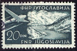 YUGOSLAVIA - JUGOSLAVIA - AIRMAIL  20 Din  Perf.  L 12½ - Used - 1951 - Luftpost