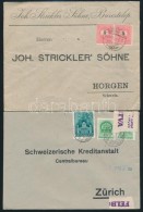 4 Db Küldemény Svájcba 1895-1943 - Altri & Non Classificati