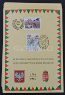 1994 100 Db Bem Emléklap Magyar és Lengyel Bélyegekkel (60.000) - Altri & Non Classificati