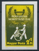 ** 1981 Rokkantak Nemzetközi Éve Vágott Bélyeg - Other & Unclassified