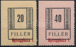 ** 1944 Nyíregyháza II 20f, 40f (210.000) (vizsgálat Nélkül / Not Signed) - Sonstige & Ohne Zuordnung