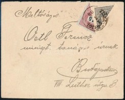 1898 Levél Feketeszámú Felezett 1kr és 15kr Bérmentesítéssel... - Other & Unclassified