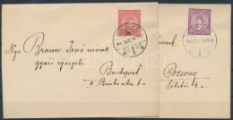 1916 Koronázás Sor 2 FDC-n, Ritka! - Other & Unclassified