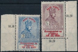 * 1914 Hadisegély 2K, 5K ívszéli / ívsarki Bélyegek (**30.000) - Other & Unclassified